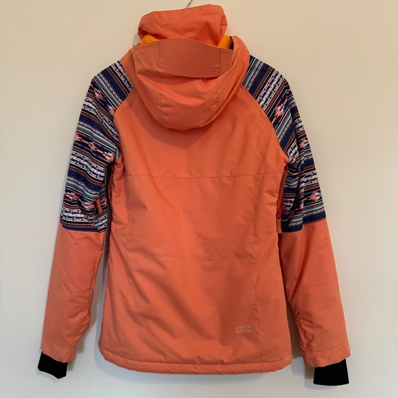 PWDR Room Jacket in Orange/Coral in Geometric Pattern - Picture 10 of 10